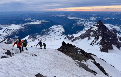 Mt. Rainier: Four Day Climb Reaches Disappointment Cleaver Before High Winds Turn the Team Back