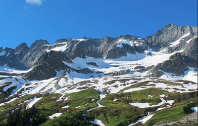 Forbidden Peak: Walter and Team At Camp
