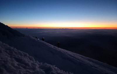 Mt. Rainier: Four Day Climb Teams On Summit with Light Breeze & Clear Skies
