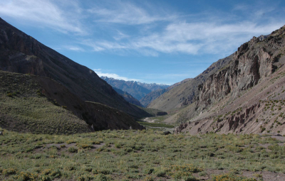 Aconcagua: Stevens & Team Heading Down the Mountain