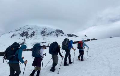 Mt. Rainier: Grom, Bealer & Teams Unable to Climb due to Winds and Weather