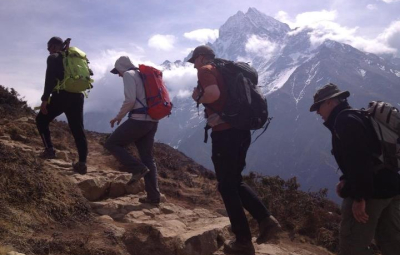 Mt. Everest Expedition: Team Hikes to Villages Near Namche Bazaar