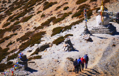 Everest Base Camp Trek: Tucker & Team Head Down Valley to Pheriche