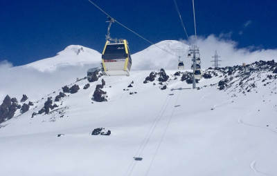 Mt. Elbrus: Reid & Team Take Some Turns on the Mountain