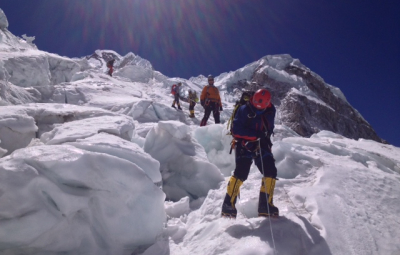 Mt. Everest Expedition: Crampons On