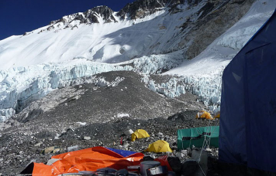 Mt. Everest:&nbsp; The Team Goes for an Acclimatization Walk Reaching Just Below the Lhotse Face