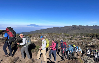 Kilimanjaro: Grom & Team Ascend Lava Tower, Arrive Barranco Camp